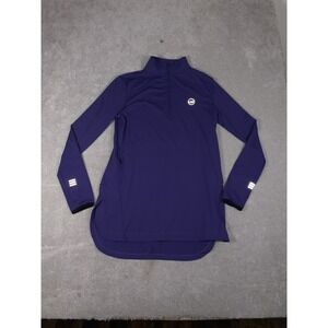 Veil Spark 1/4 Zip Purple Men's Pullover 100% Polyester Long Sleeve Activewear M